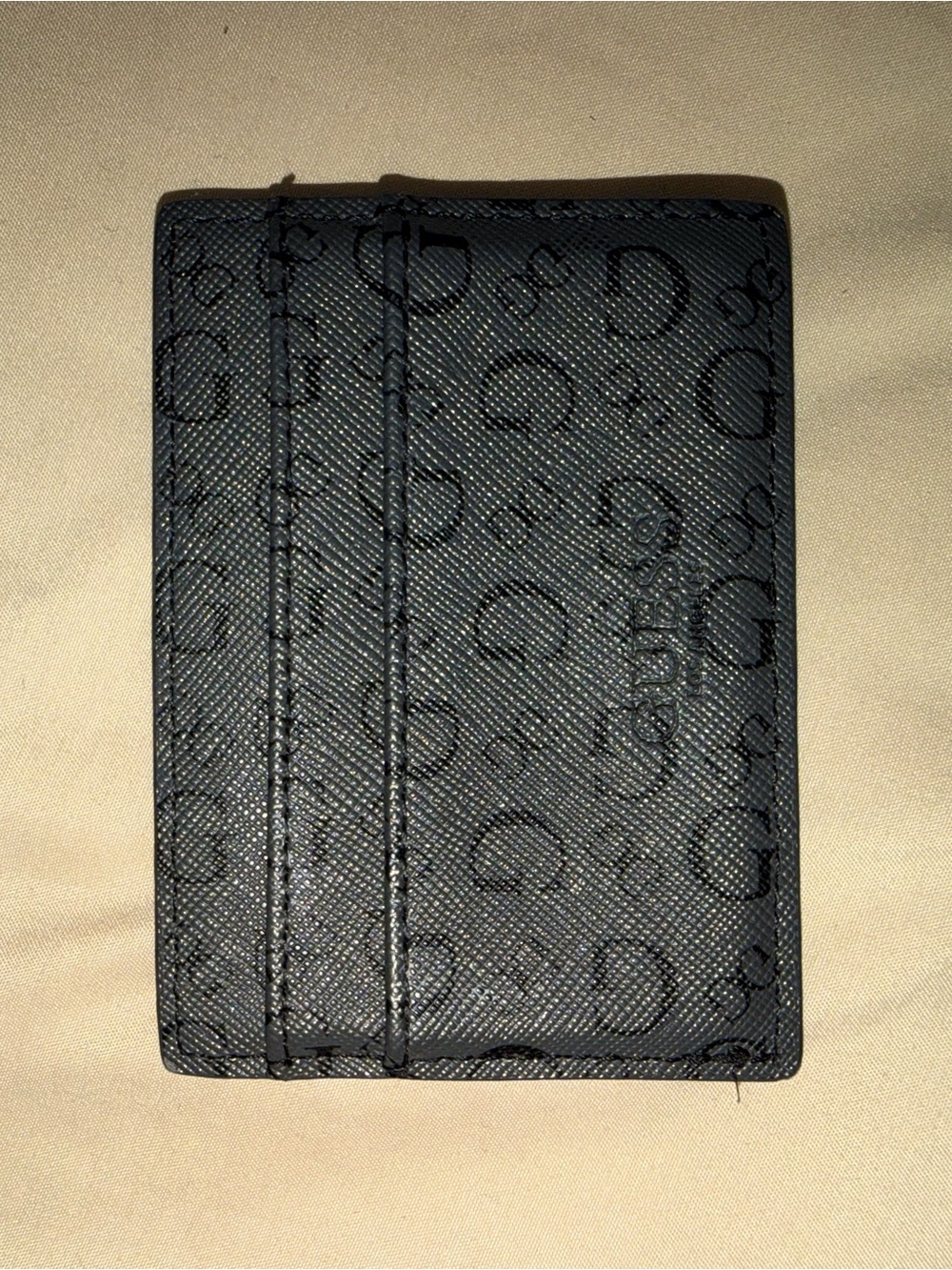 G by Guess Black Monogram Card Holder